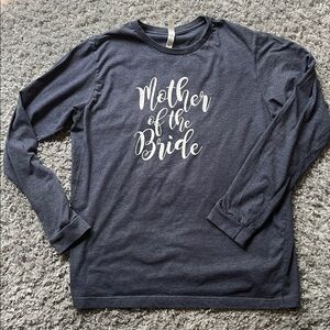 Mother Of The Bride - Heather Gray Long Sleeve Shirt - XL